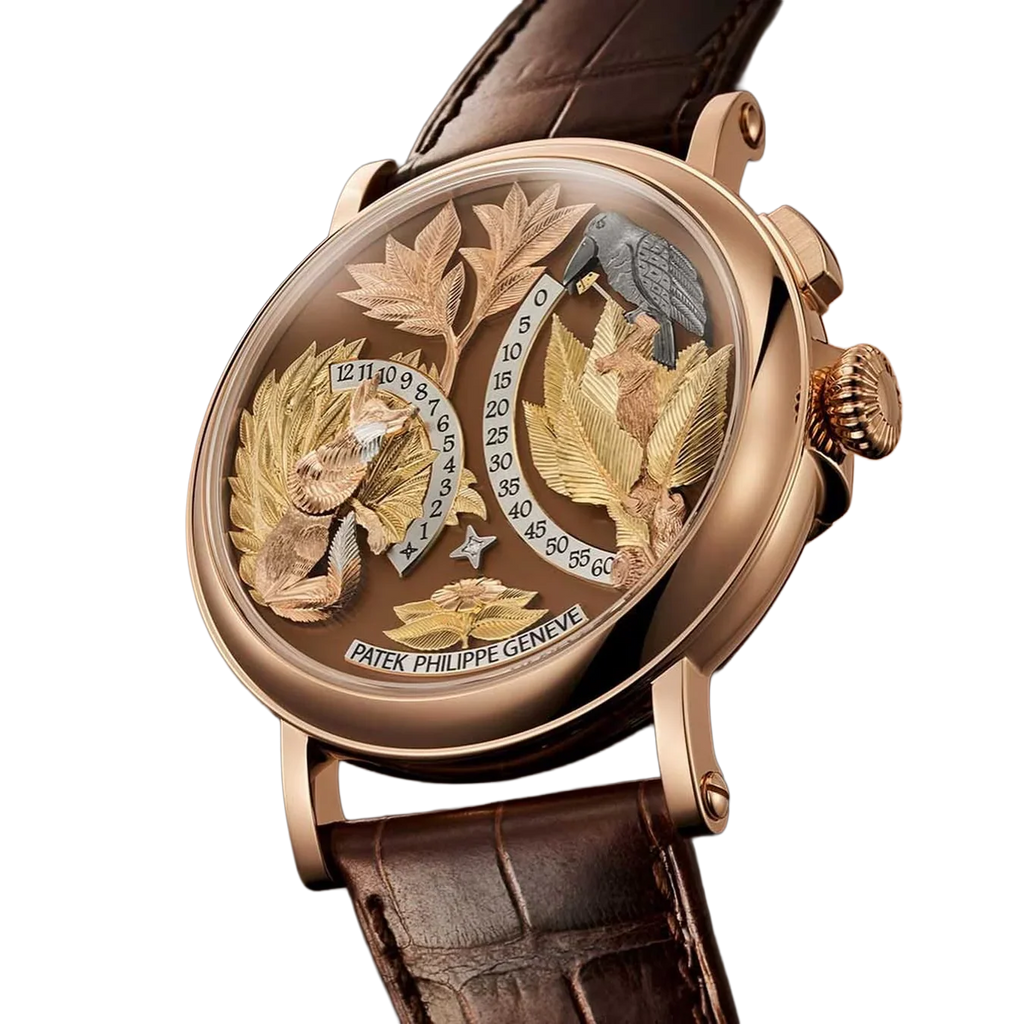 Complications 43mm 5249R-001 Hours And Minutes On Demand Automaton - The Crow and the Fox Rose Gold Matara