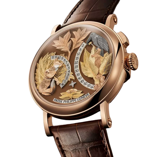 Complications 43mm 5249R-001 Hours And Minutes On Demand Automaton - The Crow and the Fox Rose Gold Matara