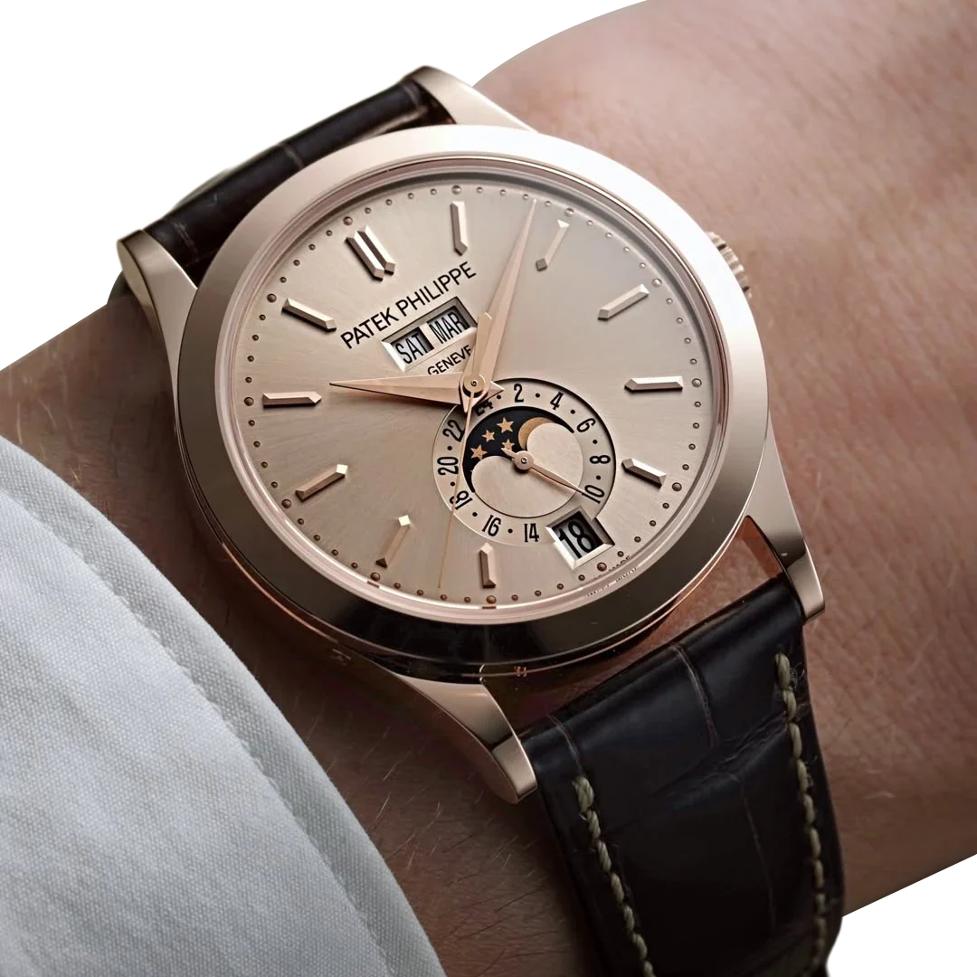 Complications 38mm 5396R-016 Annual Calendar Moon Phases Rose Gold Sand Beige Dial