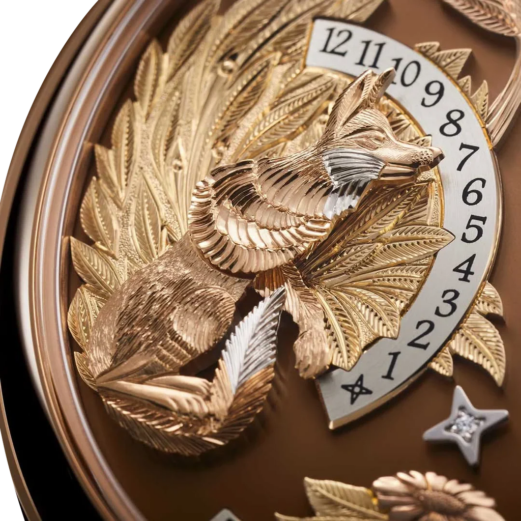 Complications 43mm 5249R-001 Hours And Minutes On Demand Automaton - The Crow and the Fox Rose Gold Matara