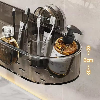 Suction Cup Acrylic Sink Shelf – No-Drill Wall Storage