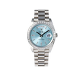 Day-Date 40mm Ice Blue Dial Baguette Set Bezel 228396TBR