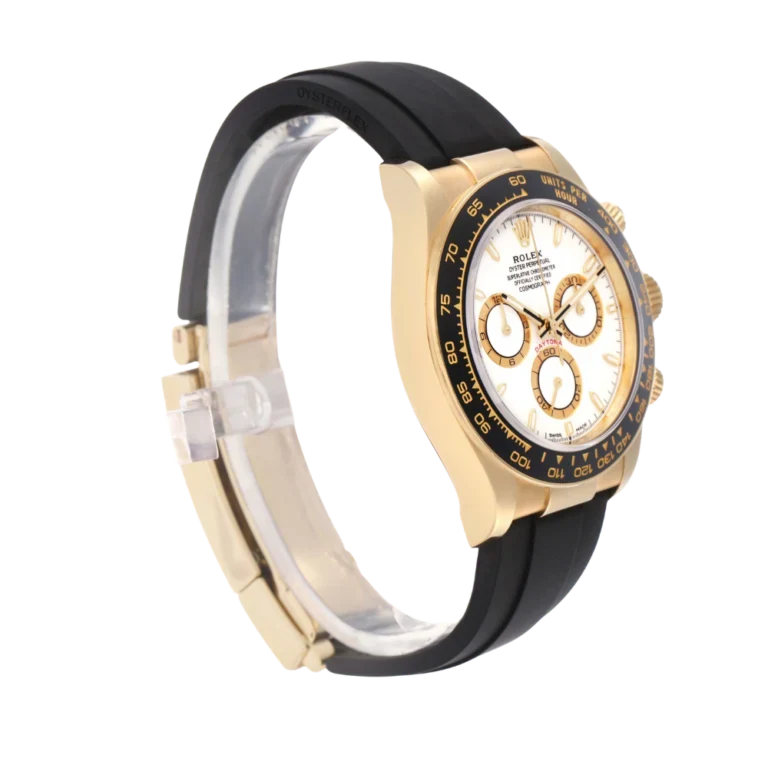 Daytona 40mm Yellow Gold White Dial Mens Watch 126518