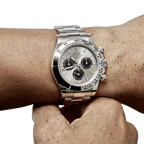 Daytona 40 mm White Gold Silver Dial Mens Watch M126509-0003