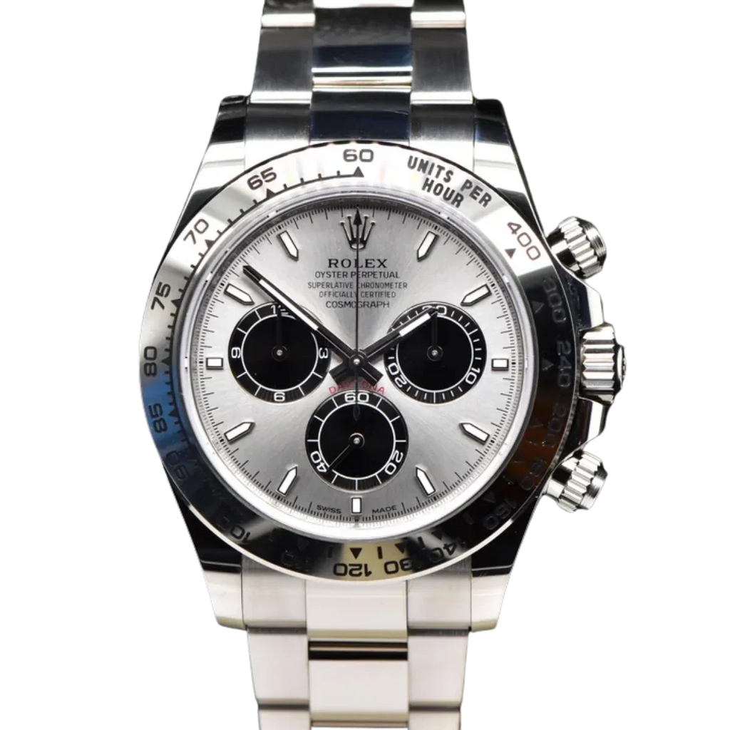 Daytona 40 mm White Gold Silver Dial Mens Watch M126509-0003