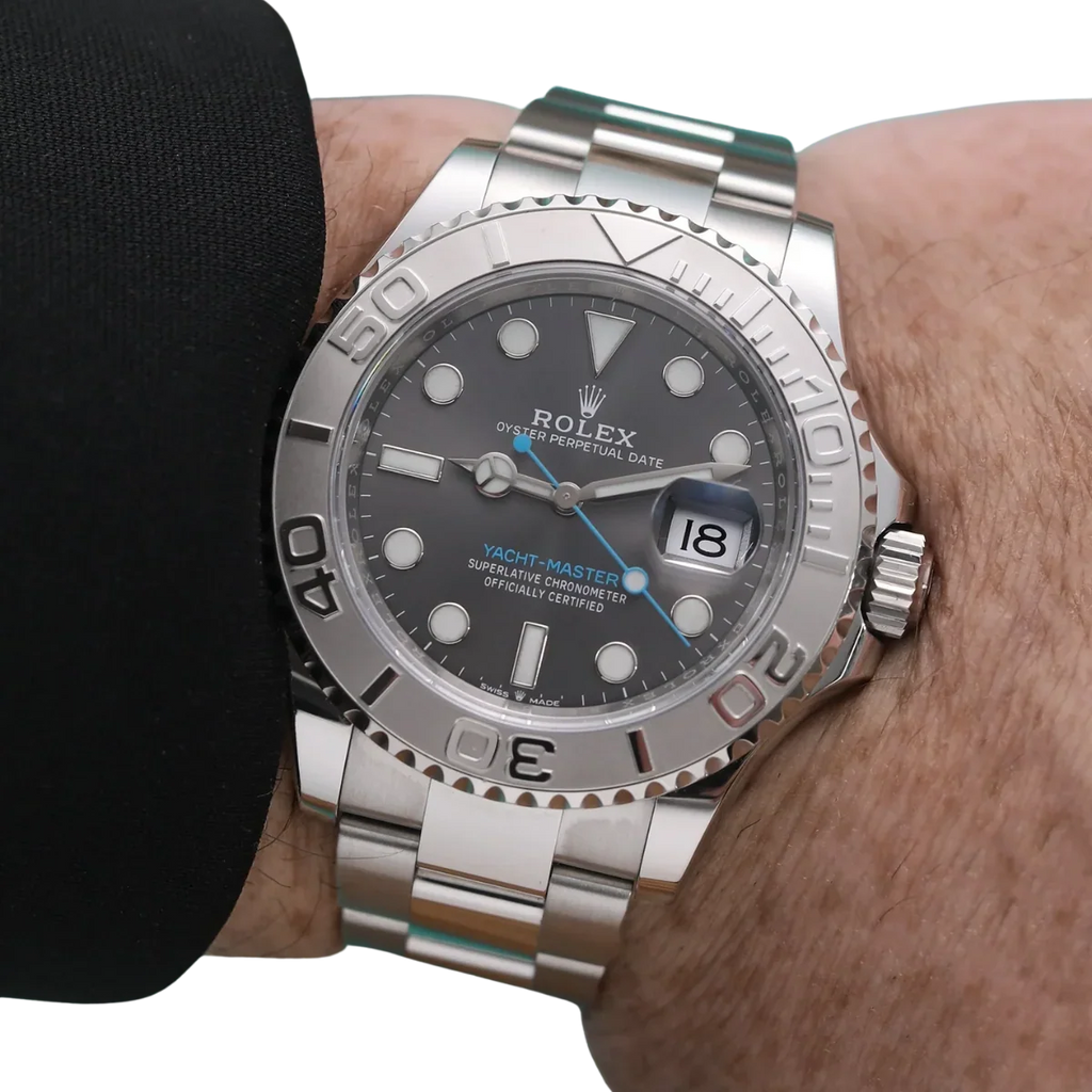 Yacht-Master 40 mm Dark Rhodium Dial, Stainless Steel Oyster Bracelet Mens Watch M126622-0001