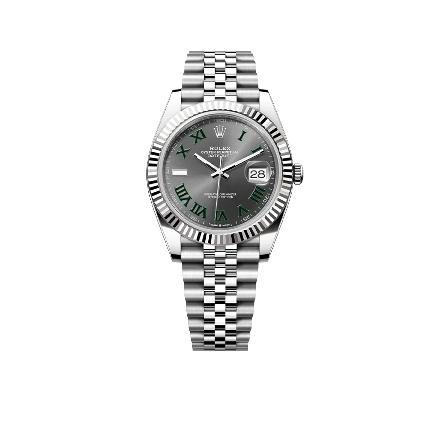 Datejust 41mm 126334 Wimbledon Stainless Steel Slate Dial Oyster