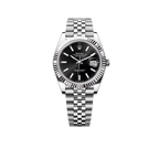 Datejust 41mm Steel White Gold Black Dial Mens Watch m126334-0018