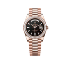 Day-Date 40 228345RBR Rose Gold Eisenkiesel Diamond Dial Diamond Bezel