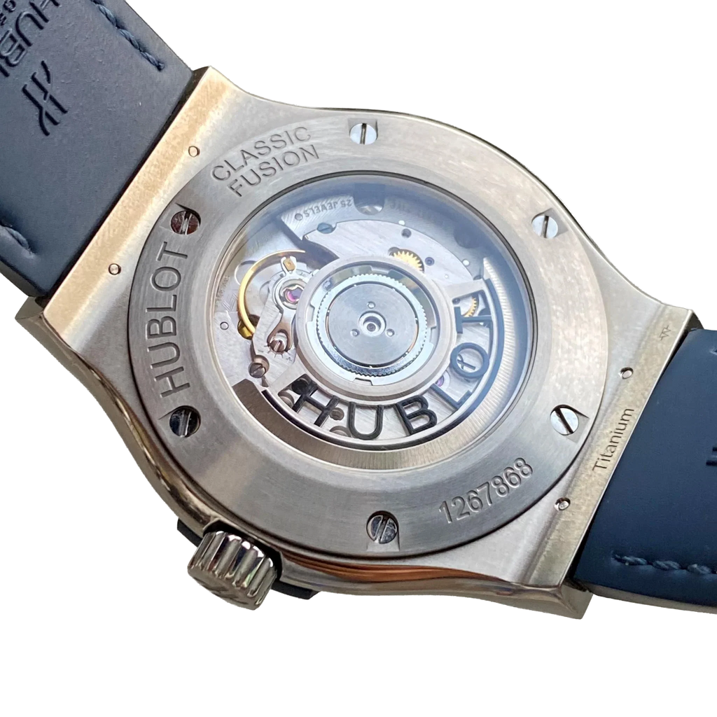 Classic Fusion Blue Titanium 42mm Diamond Benzel 542.NX.7170.LR.1104