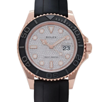 Yacht-Master 40mm 126655 Rose Gold Pavé Diamond Dial