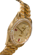 Day-Date 40mm Yellow Gold Diamond Ruby Pave Dial Diamond Bezel 228348RBR