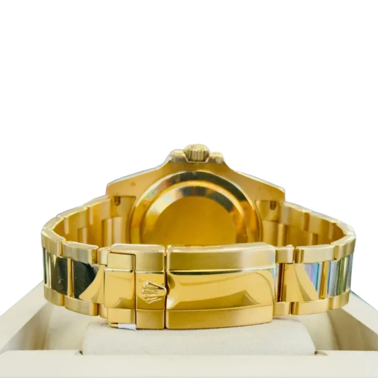 GMT-Master II 40mm Yellow Gold Pepsi Bezel Diamond Set Watch 116718LN