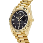 President Day-Date 40mm Black Dial Yellow Gold Diamond Mens Watch 228238