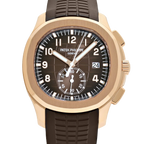 Aquanaut 42mm 5968R-001 Chronograph Rose Gold Brown Dial