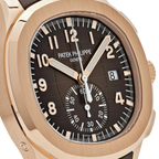 Aquanaut 42mm 5968R-001 Chronograph Rose Gold Brown Dial