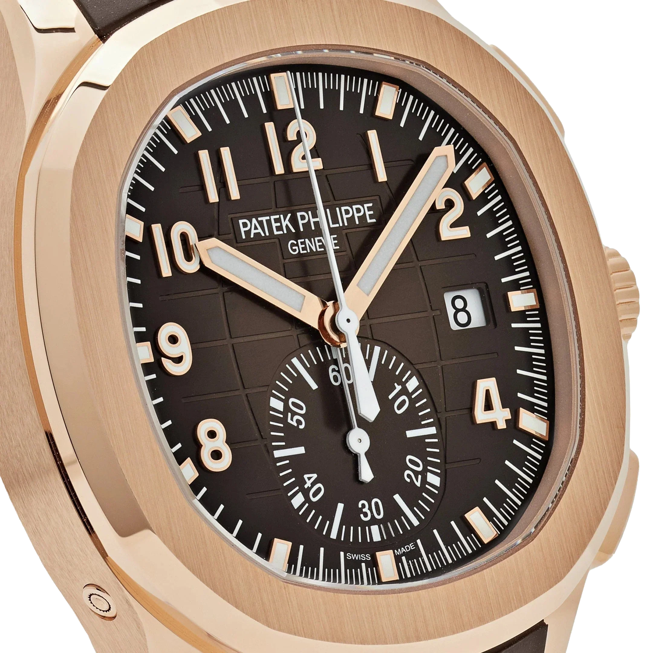 Aquanaut 42mm 5968R-001 Chronograph Rose Gold Brown Dial