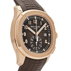 Aquanaut 42mm 5968R-001 Chronograph Rose Gold Brown Dial