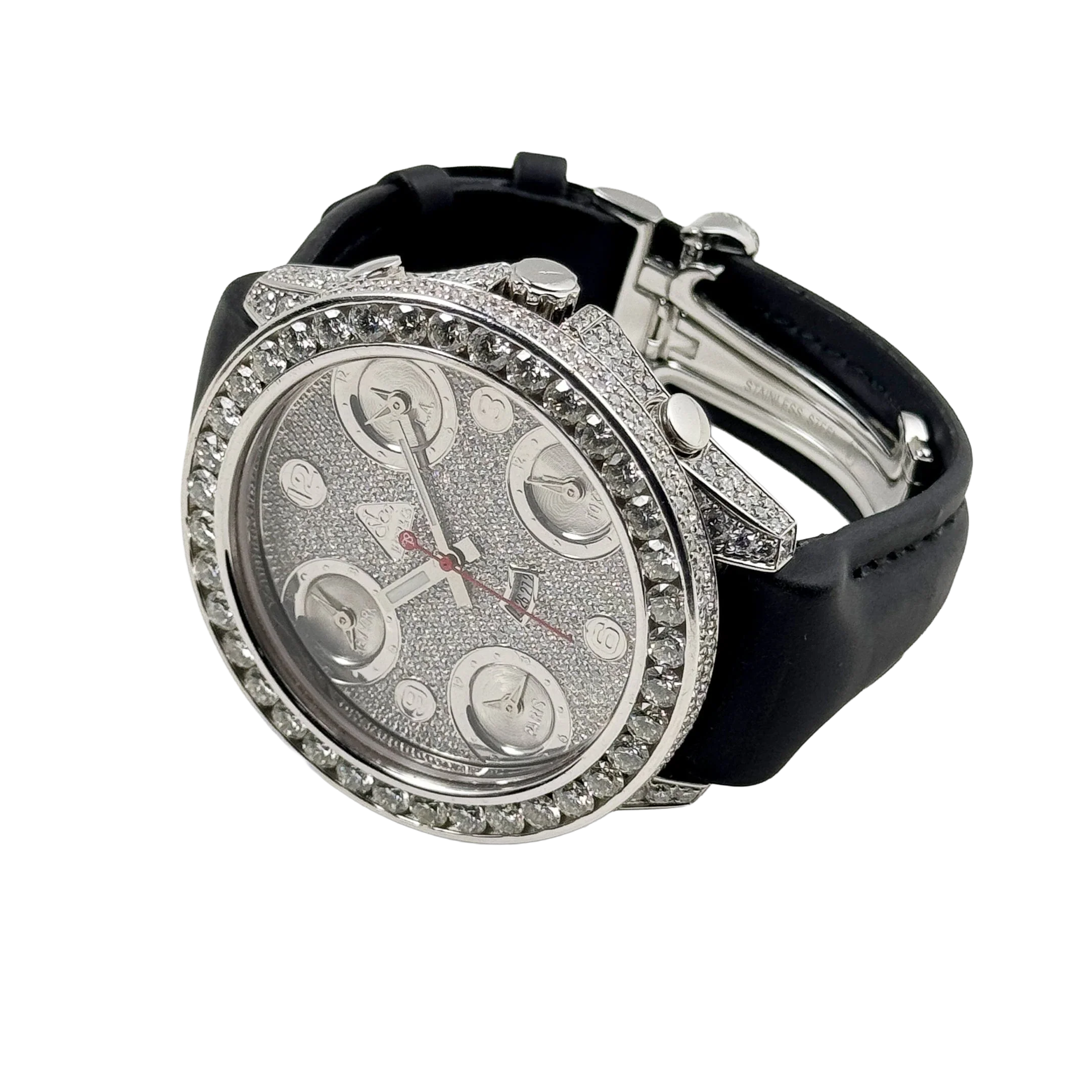 Five Time Zone Steel Diamond 40mm JCM-30