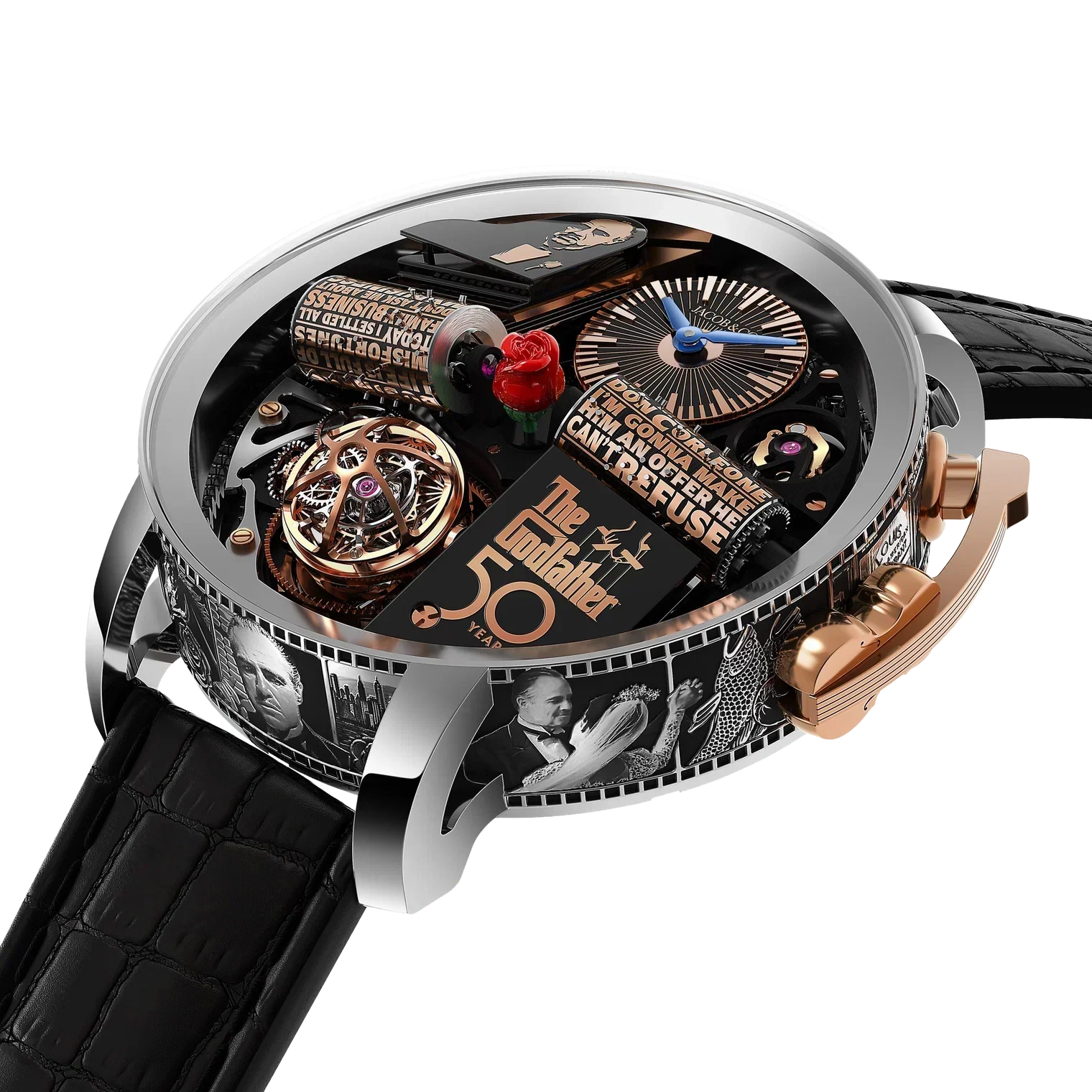 Opera Godfather 50th Anniversary 49mm White Gold Manual Winding OP110.30.AA.AA.A