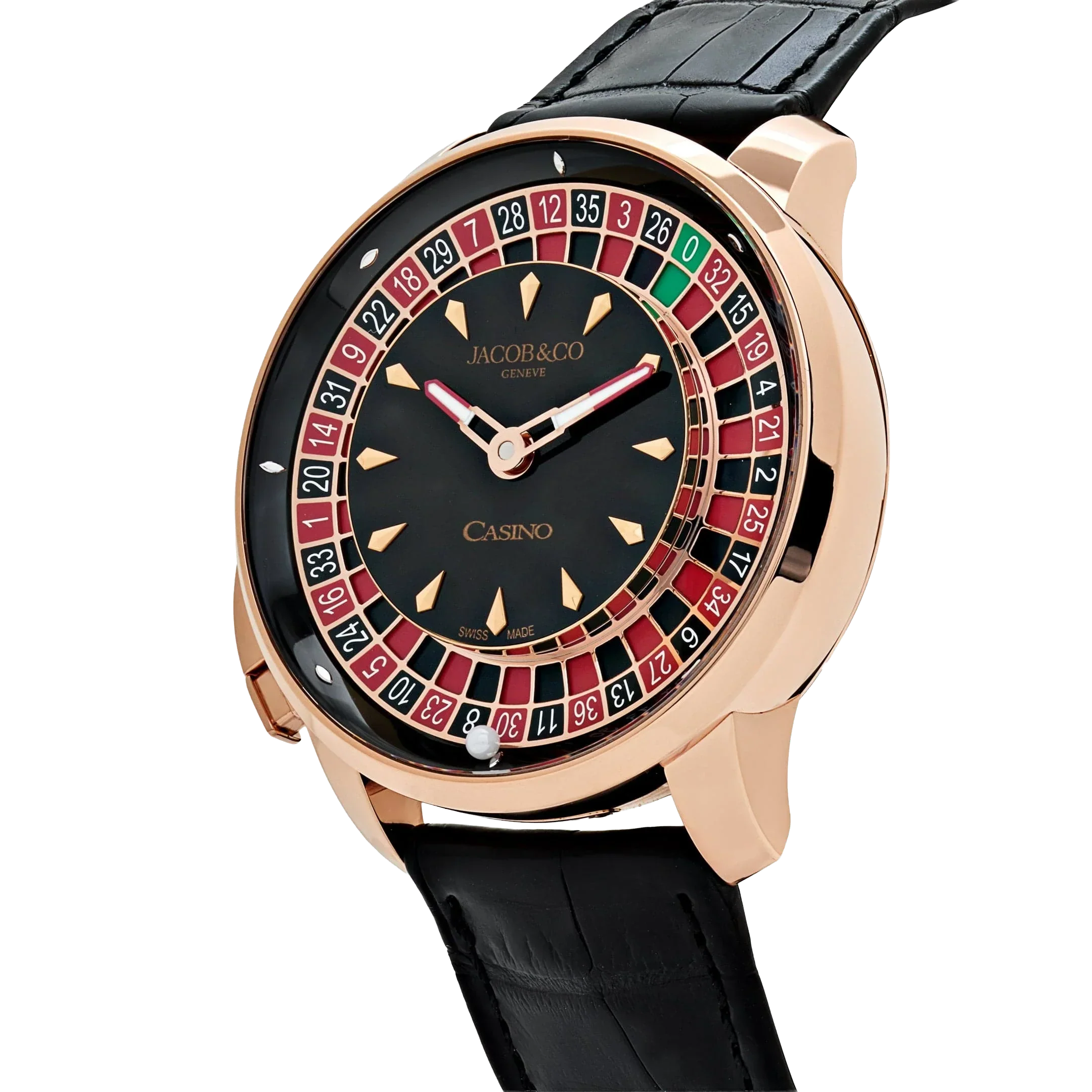 The Casino Tourbillon 44mm CA100.40.AA.AA.ABALA Rose Gold Black Onyx Dial Limited Edition
