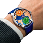 The World Is Yours Dual Time Zone Salman Khan 43mm Stainless Steel Automatic Winding DT100.10.AB.AA.ABALA