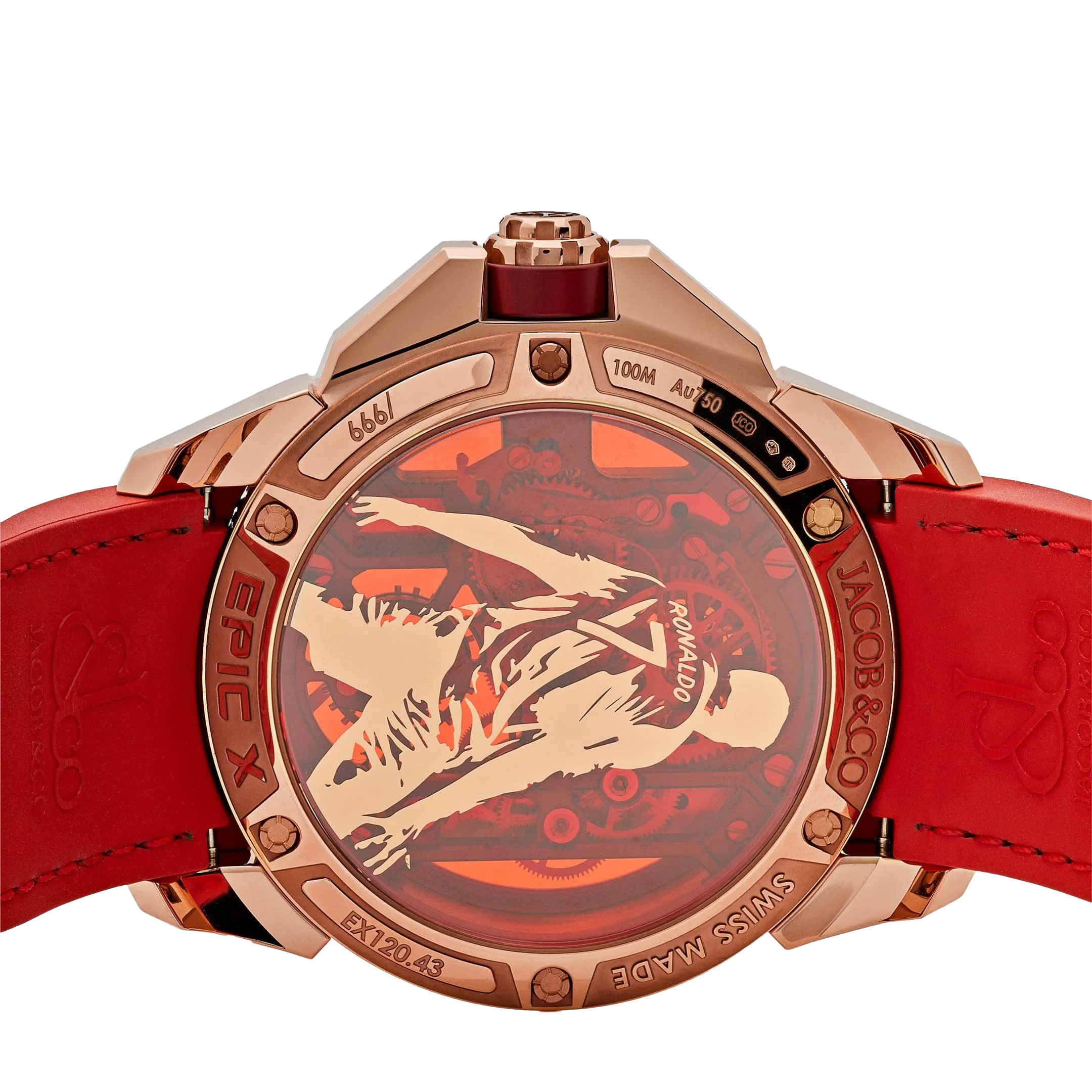 V2 CR7 Epic X Collection 44mm EX120.43.AE.AA.A Flight of CR7 Rose Gold Limited Edition