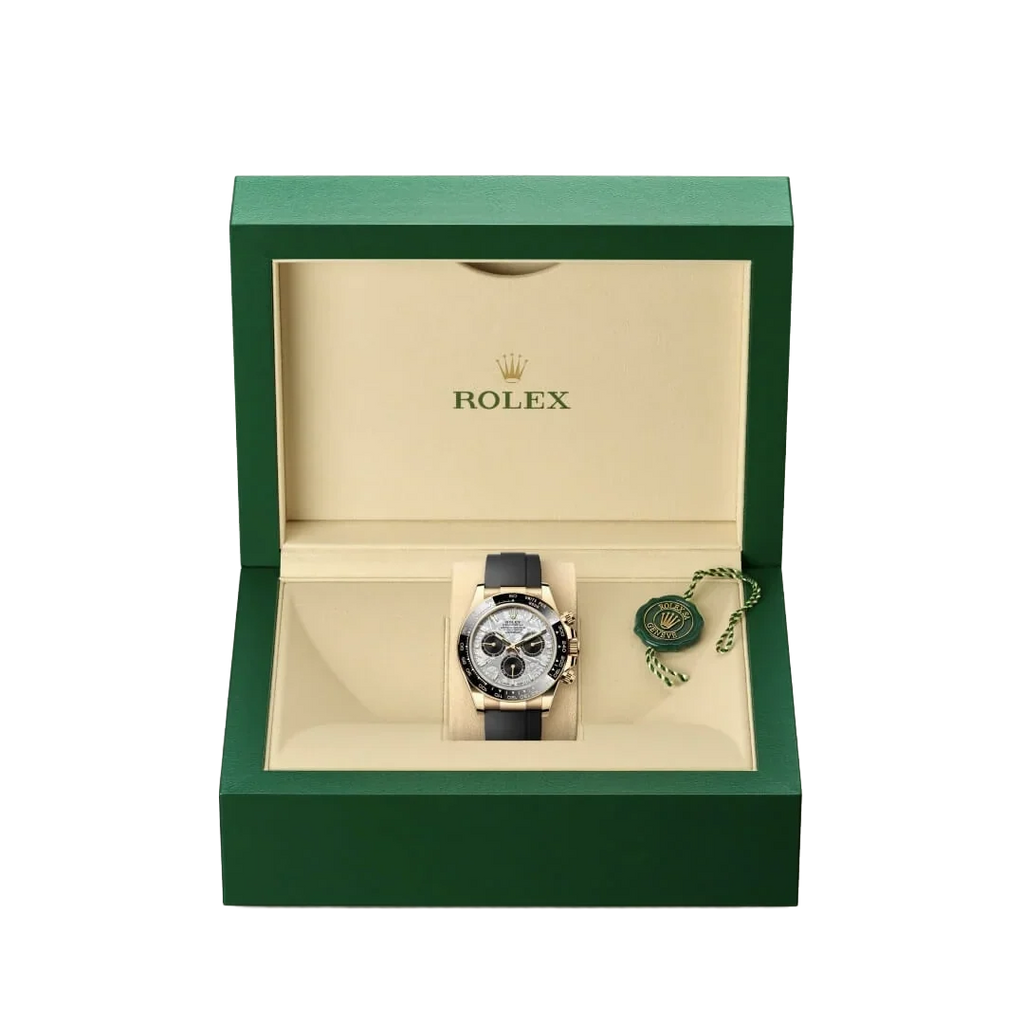 Daytona 40mm Oyster Perpetual Yellow Gold with Meteorite and Black Dial M126518LN-0016