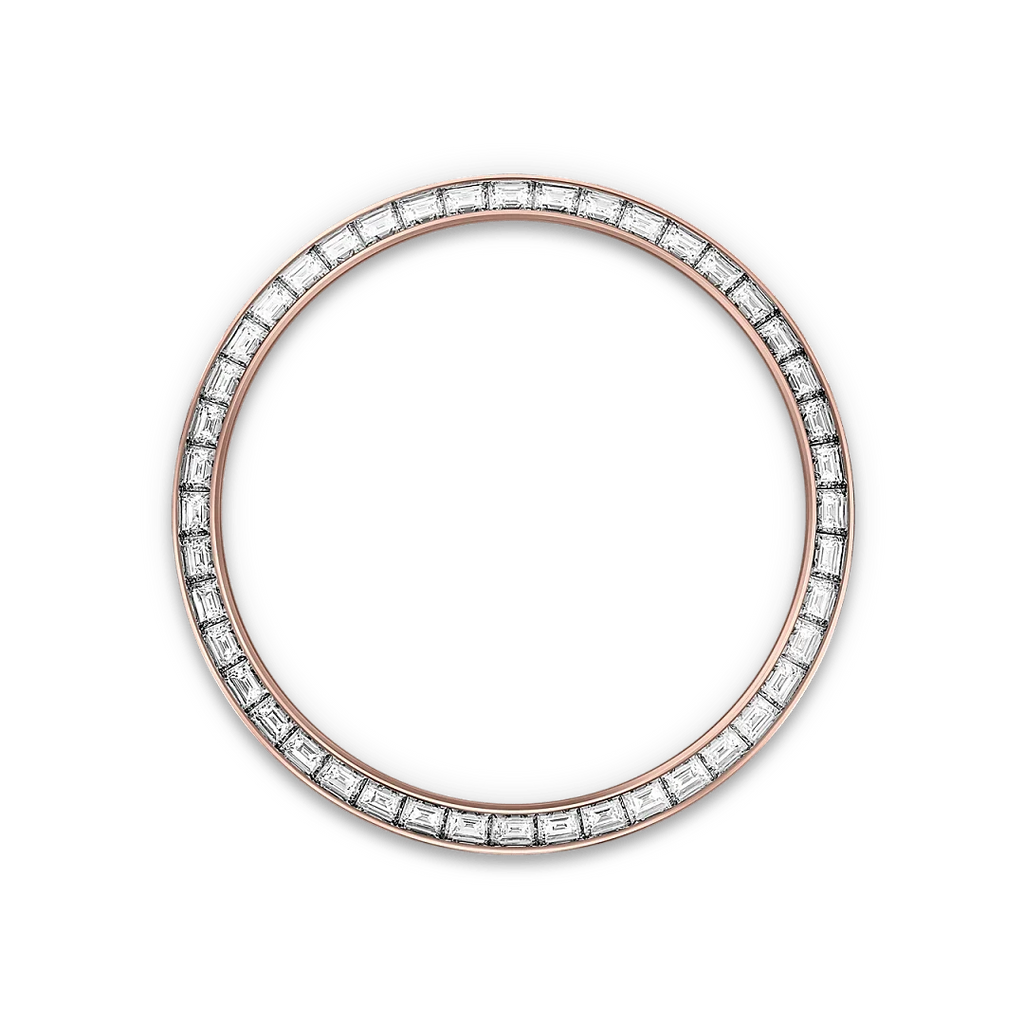 Land-Dweller Oyster 40mm Everosegold & Diamonds Intense White Honeycomb Motif Dial  127385TBR-0003