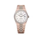 Land-Dweller Oyster 40mm Everosegold & Diamonds Intense White Honeycomb Motif Dial  127385TBR-0003