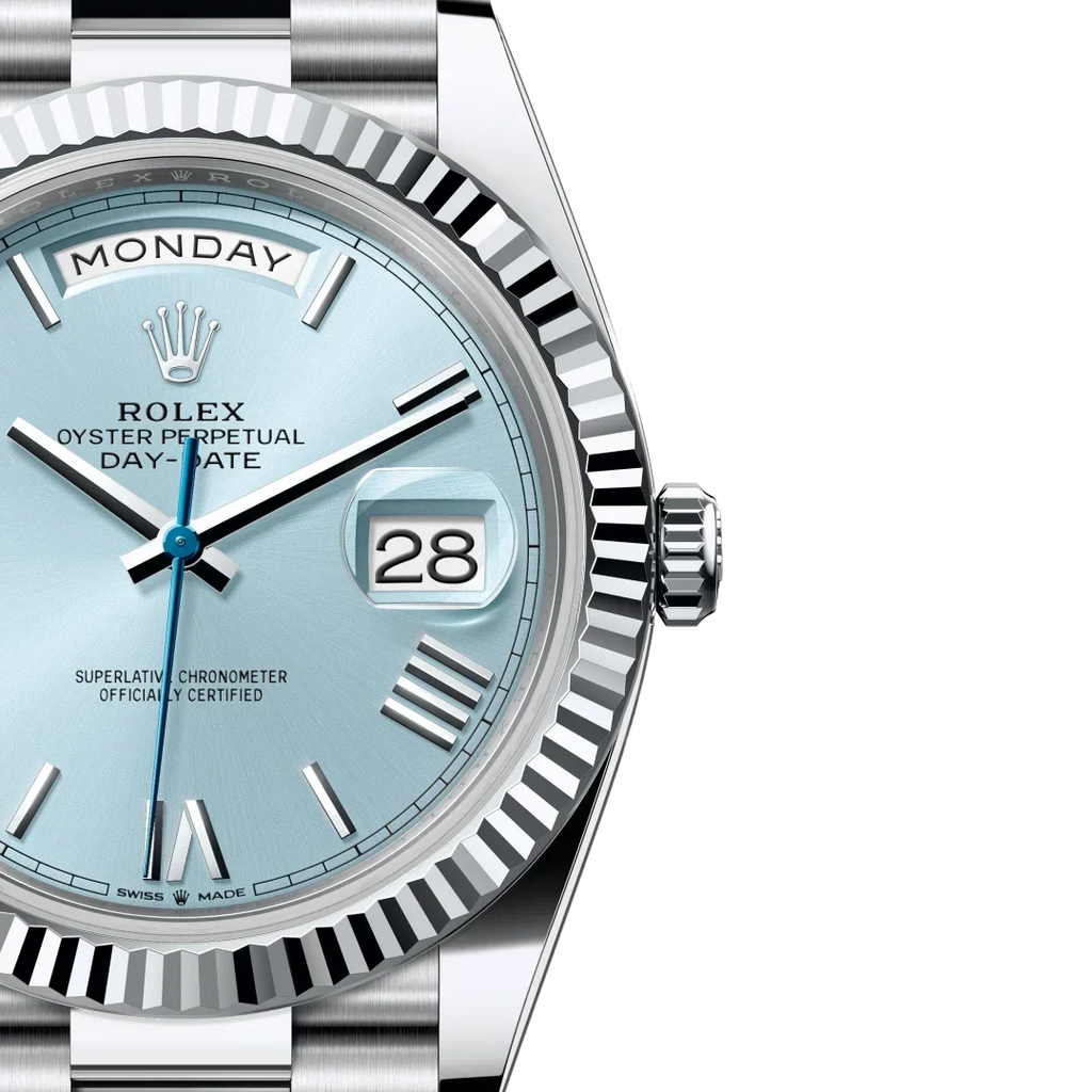 President Day-Date 40mm Ice Blue Dial Platinum Mens Watch 228236