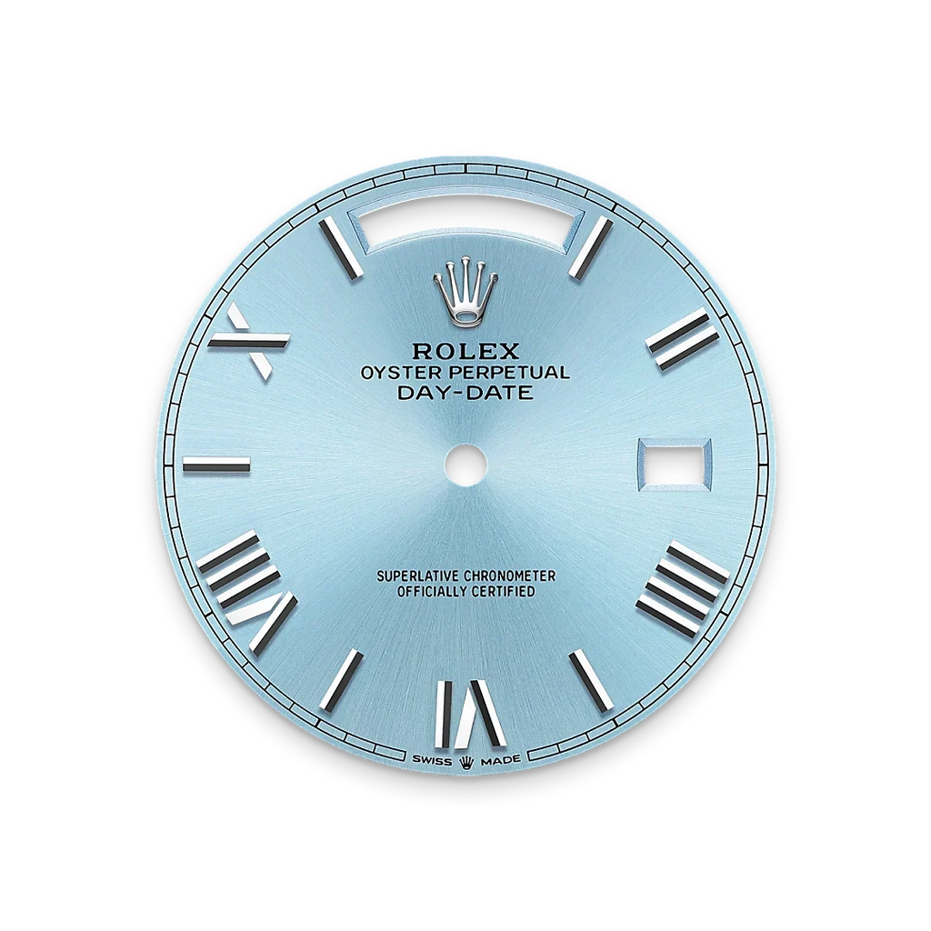 President Day-Date 40mm Ice Blue Dial Platinum Mens Watch 228236