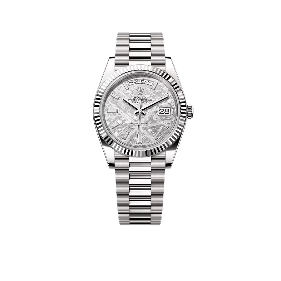Day-Date 40 228239 White Gold Meteorite Diamond Dial