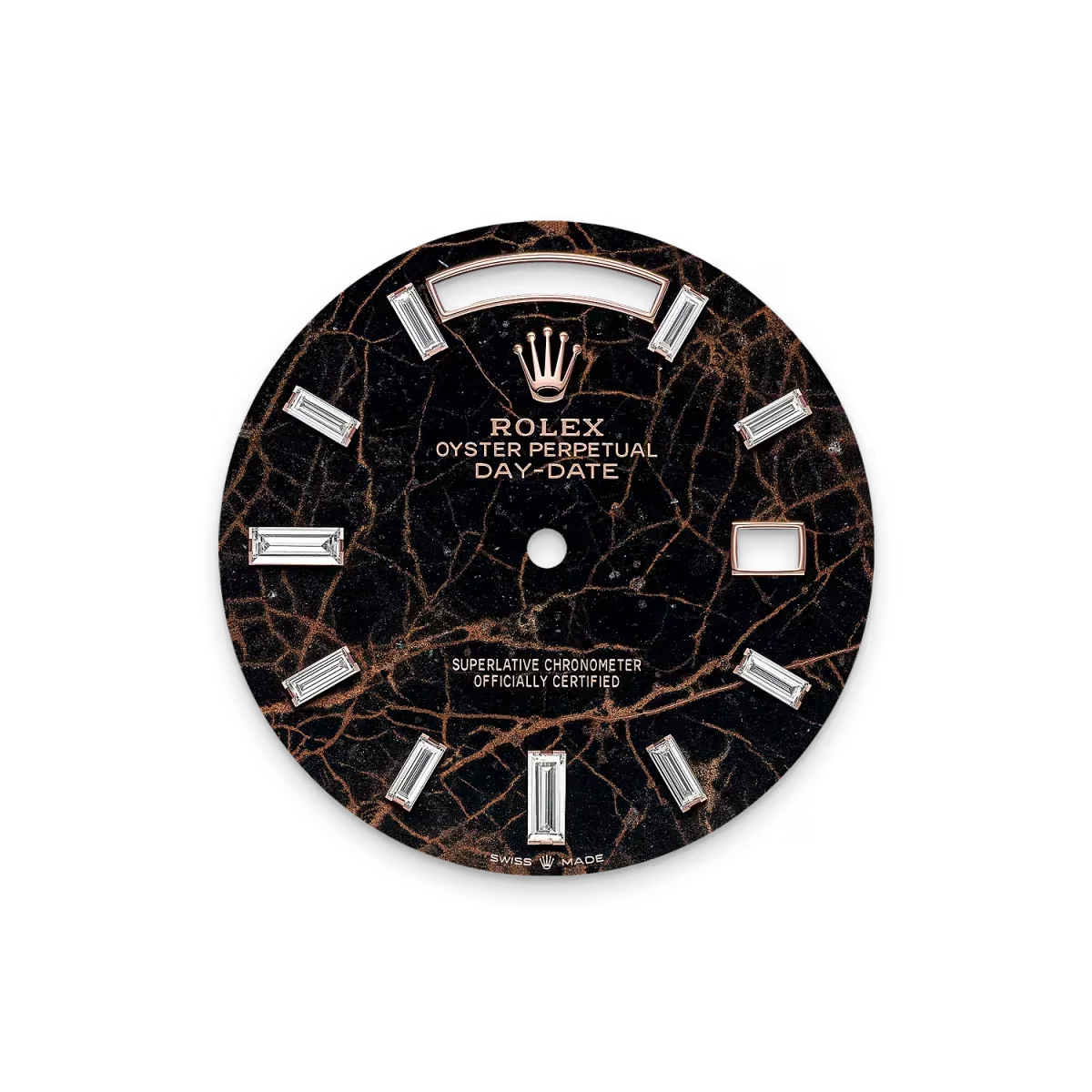 Day-Date 40 228345RBR Rose Gold Eisenkiesel Diamond Dial Diamond Bezel
