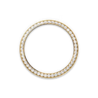 Day-Date 40 228348RBR Yellow Gold Diamond Bezel Champagne Roman Dial