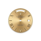 Day-Date 40 228348RBR Yellow Gold Diamond Bezel Champagne Roman Dial