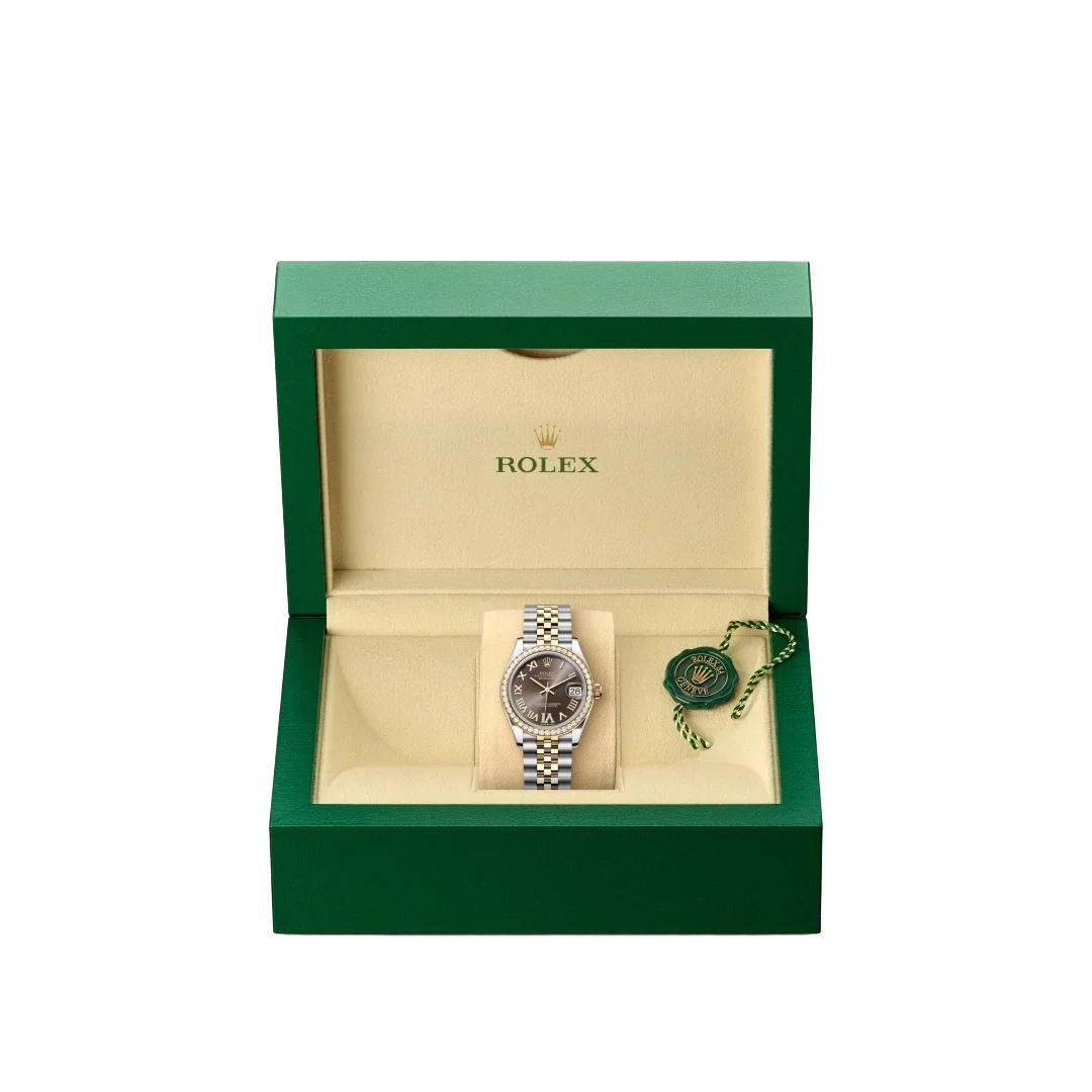 Lady-Datejust 31 mm, Oystersteel, yellow gold and diamonds M278383RBR-0018