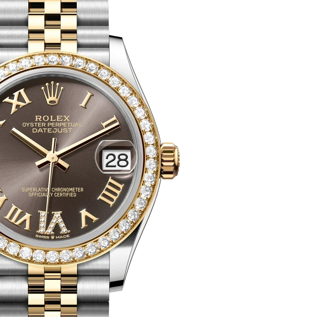 Lady-Datejust 31 mm, Oystersteel, yellow gold and diamonds M278383RBR-0018