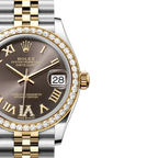 Lady-Datejust 31 mm, Oystersteel, yellow gold and diamonds M278383RBR-0018