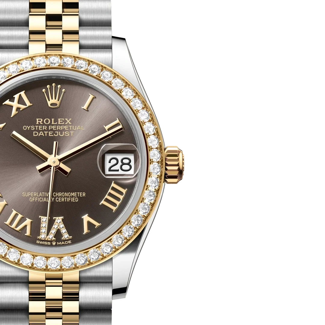Lady-Datejust 31 mm, Oystersteel, yellow gold and diamonds M278383RBR-0018