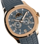Aquanaut Luce 40mm 5261R-001 Annual Calendar Moon Phases Rose Gold Blue-Gray Dial