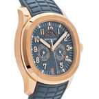 Aquanaut Luce 40mm 5261R-001 Annual Calendar Moon Phases Rose Gold Blue-Gray Dial