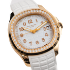 Aquanaut Luce 39mm 5268/200R-001 Rose Gold White Dial Diamond Bezel