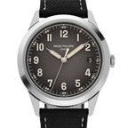 Calatrava 40mm 5226G-001 White Gold Charcoal Dial Date