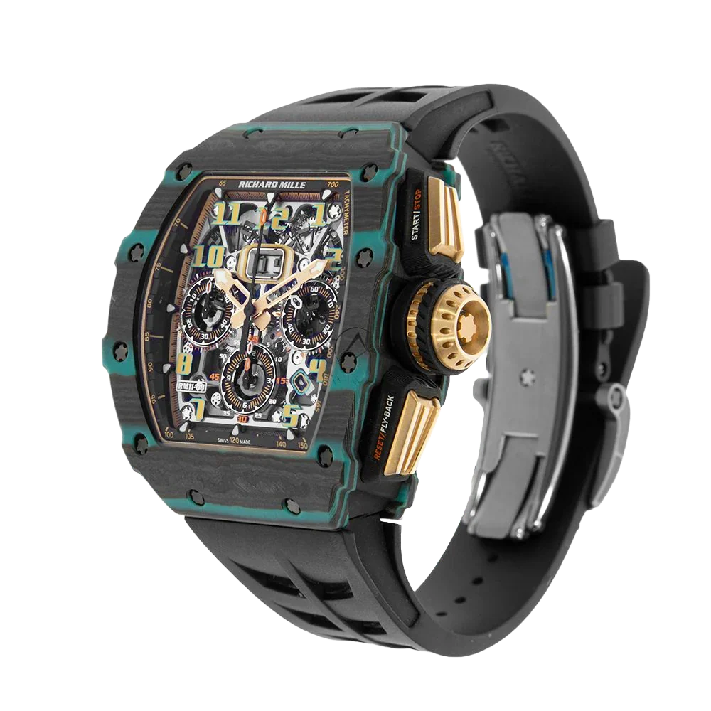 RM 11-03 Turquoise Quartz TPT, Ultimate Edition, Skeleton Dial, 50 mm