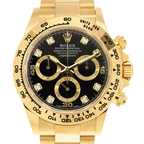 Daytona 40mm 116508 Cosmograph Daytona 18K with Black Dial