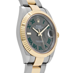 Datejust 41mm Yellow Gold Stainless Steel Wimbledon Slate Dial Oyster 126333