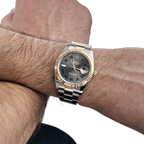 Datejust 41mm Yellow Gold Stainless Steel Wimbledon Slate Dial Oyster 126333