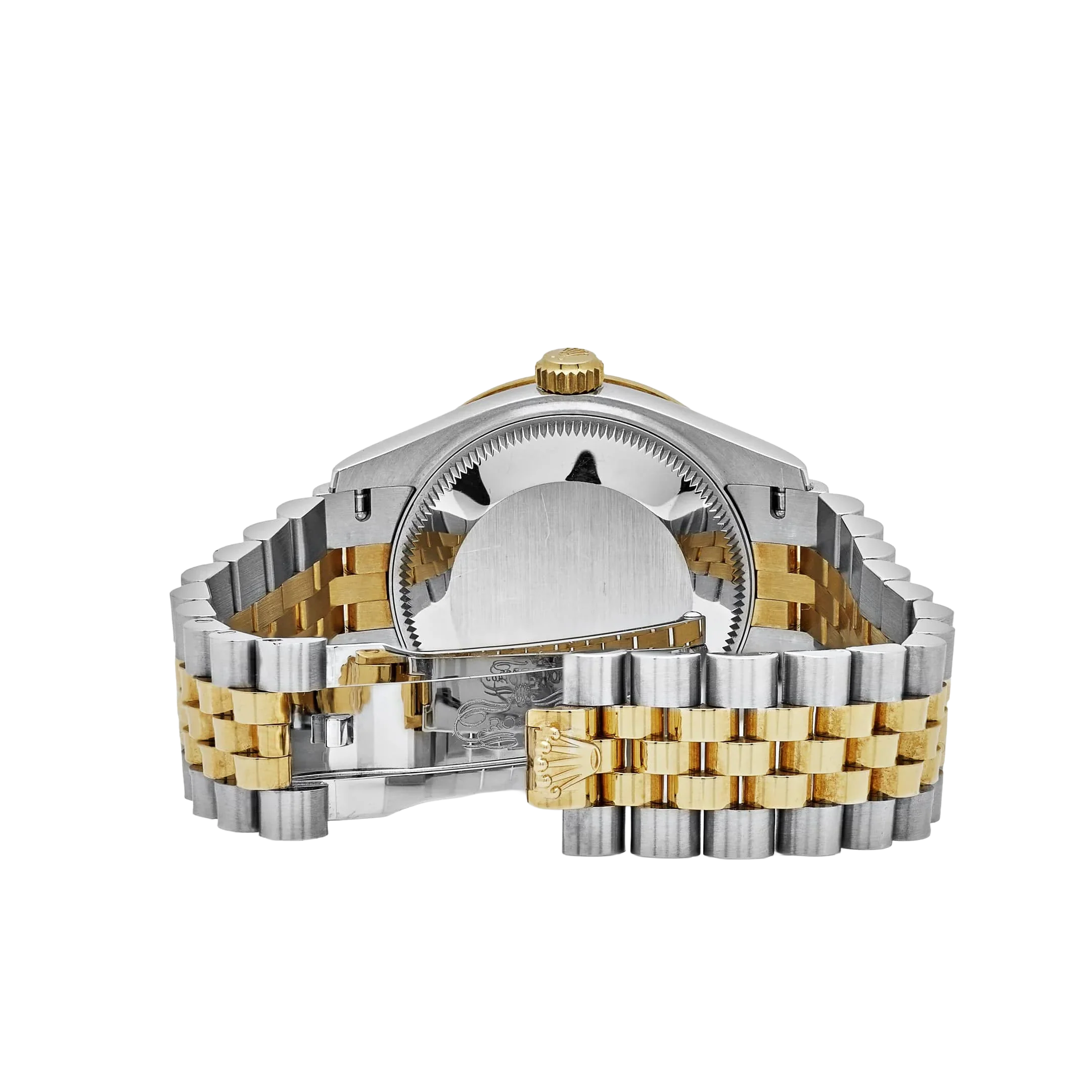 Lady-Datejust 31mm 278383RBR Yellow Gold Stainless Steel Green Roman Dial Diamond Bezel