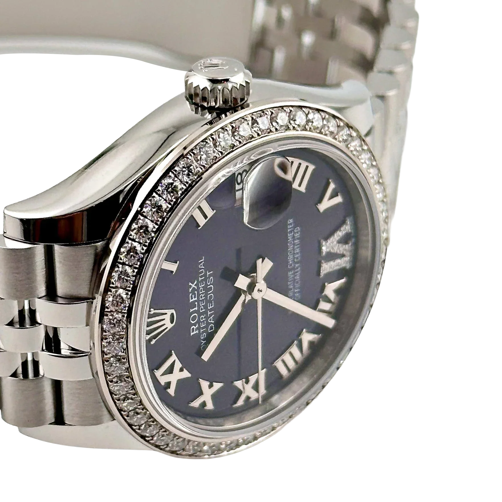Lady-Datejust 31mm 278384RBR Stainless Steel Diamond Bezel Violet Roman Dial Jubilee